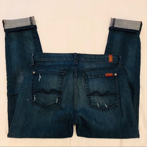 7 For All Mankind Josefina Skinny Boyfriend Jeans - Picture 4 of 6